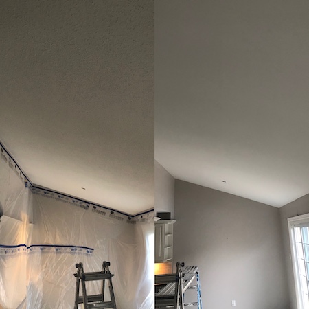 Millcroft kitchen ceiling containment with zipper wall