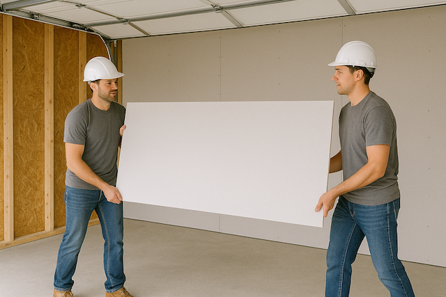 Drywall installation Burlington Level 5 painting finish